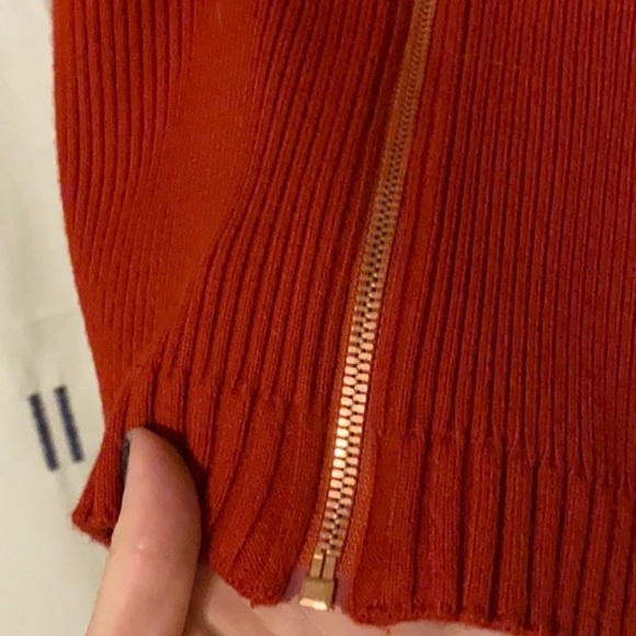 FOR LOVE AND LEMONS KNITZ RARE LONG SLEEVE ANNIE DRESS RED NWT - Picture 8 of 8